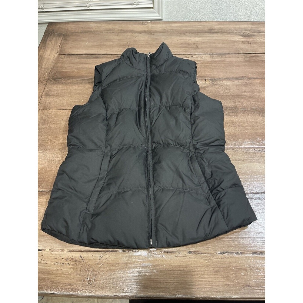 Eddie Bauer Womens Goose Down Puffer Vest Size XS Hiking Athleisure Outdoors Zip